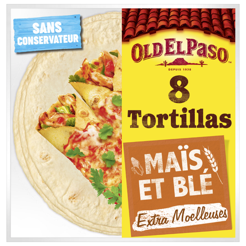 Tortillas de maïs et blé x8 335g