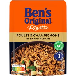Risotto de poulet et champignons sachet express 250g