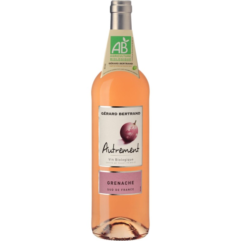 Vin rosé IGP Pays d'Oc Grenache bio 12.5% 75cl