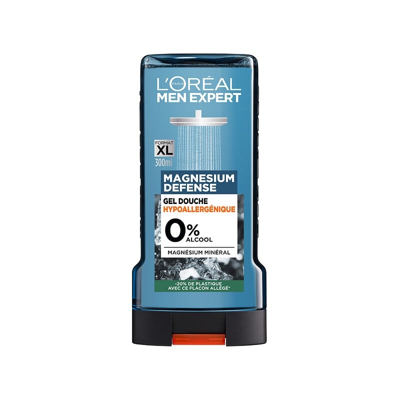 Gel Douche Homme Magnesium Hypoallergénique 300ml