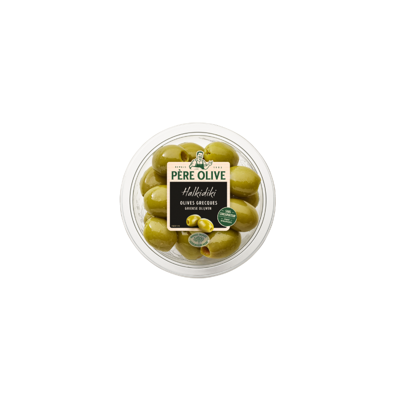 Olives vertes Halkidiki Grecques 150g