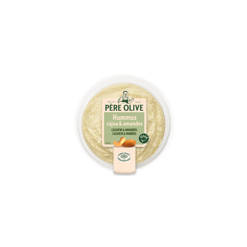 Houmous noix de cajou et amandes 175g