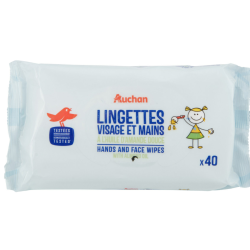 Lingettes visage et mains x40