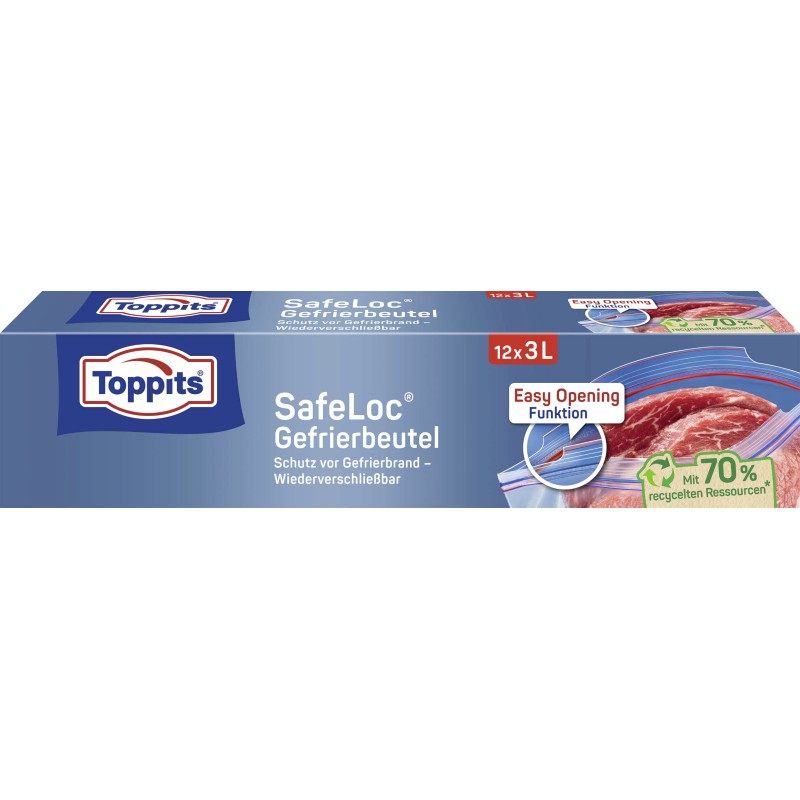 Sac de Congélation Double Fermeture SafeLoc 3l x12