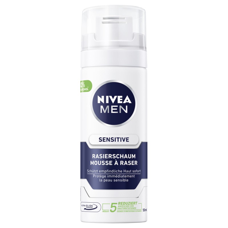 Mousse à raser apaisante format voyage 50ml