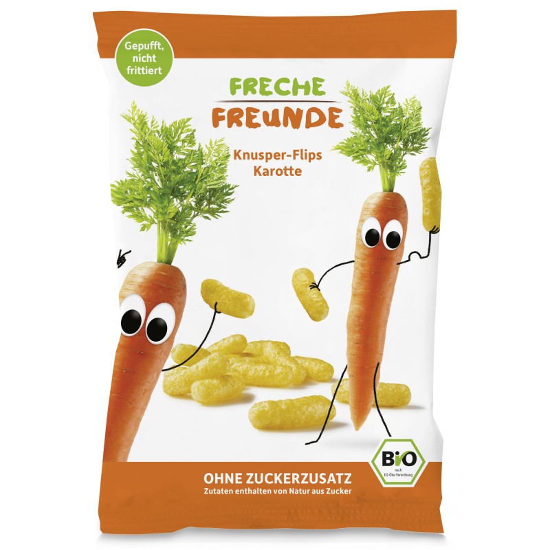 Freche Freunde Bio Snack Maïs et Carotte 30g
