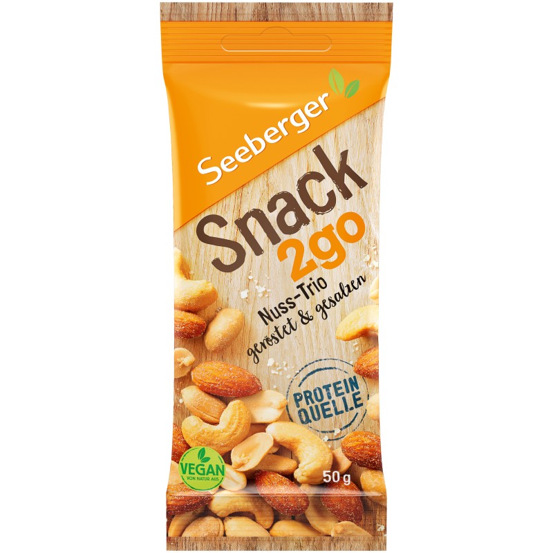 Snack2go Trio de Noix Grillées Salées 50g