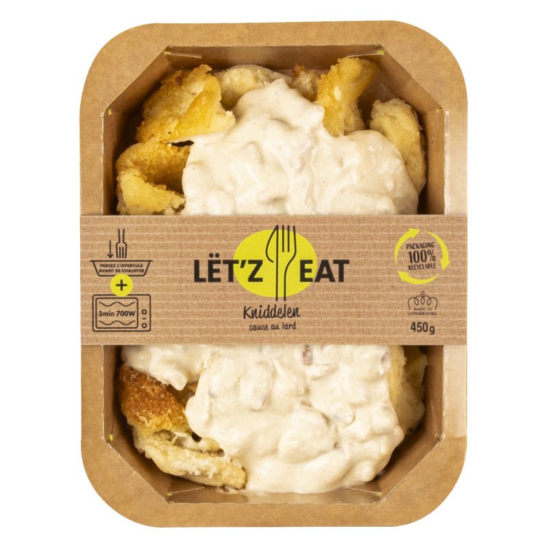 Kniddelen sauce au lard 450g