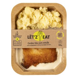 Cordon bleu volaille sauce champignon et écrasé de pommes de terre 450g