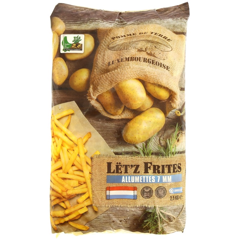 Frites allumettes 7mm 2.5kg