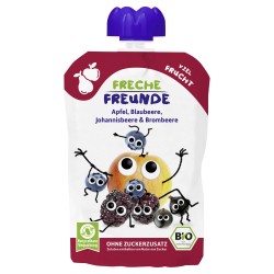 Freche Freunde Bio Gourde Pomme Myrtilles Cassis 100g