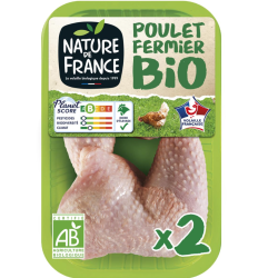Bio Cuisses de Poulet Blanc x2 550g