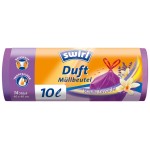 Sac Poubelle Parfum Vanille et Lavande avec liens coulissants 10l x14