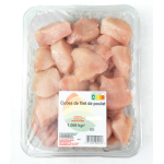 Filet de poulet blanc en cubes 500g