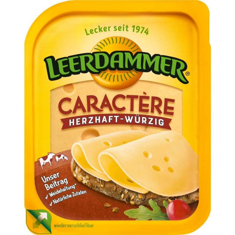 Fromage caractère en tranche 125g