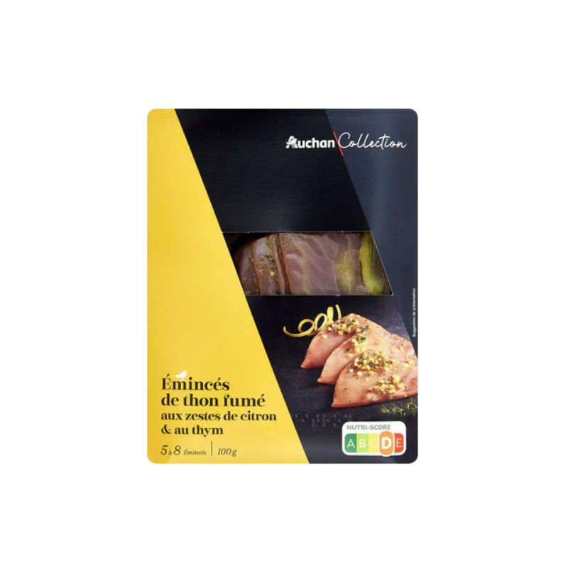 Eminces de thon fumé aux zestes de citron et au thym 100g