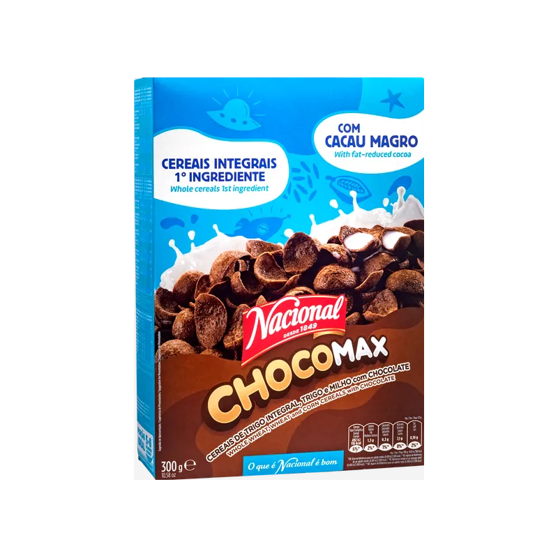 Céréales chocomax au blé entier et maïs chocolat 300g