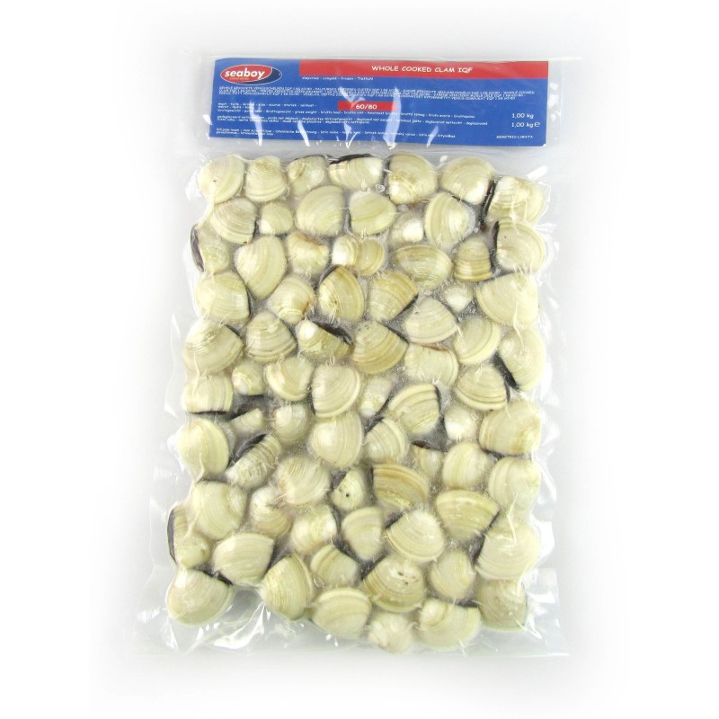 Palourdes Entières Cuites 60/80 1kg