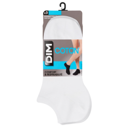 Socquette Courte Coton Blanc T43/46 x3