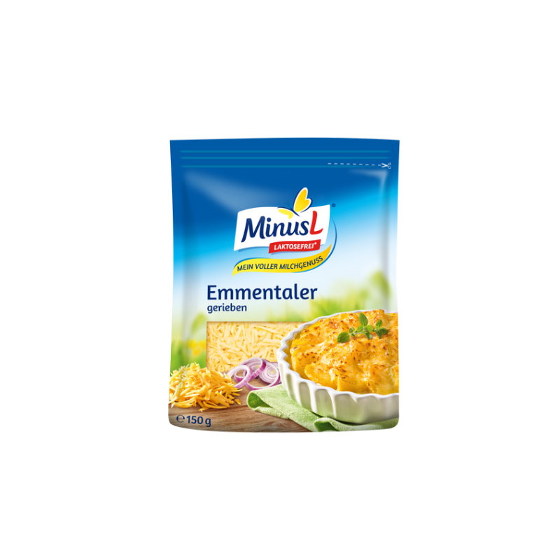 Emmental râpé 45%MG sans lactose 150g