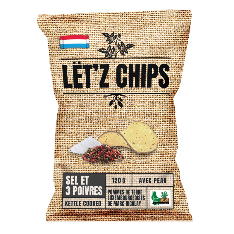 Chips sel & 3 poivres 120g