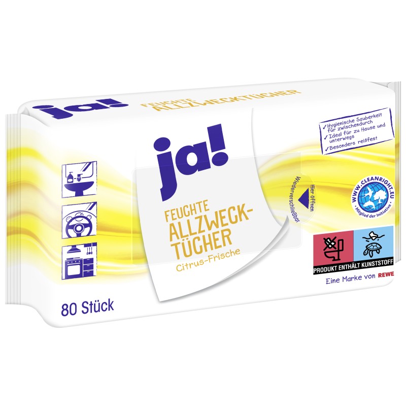 Lingettes citron x80