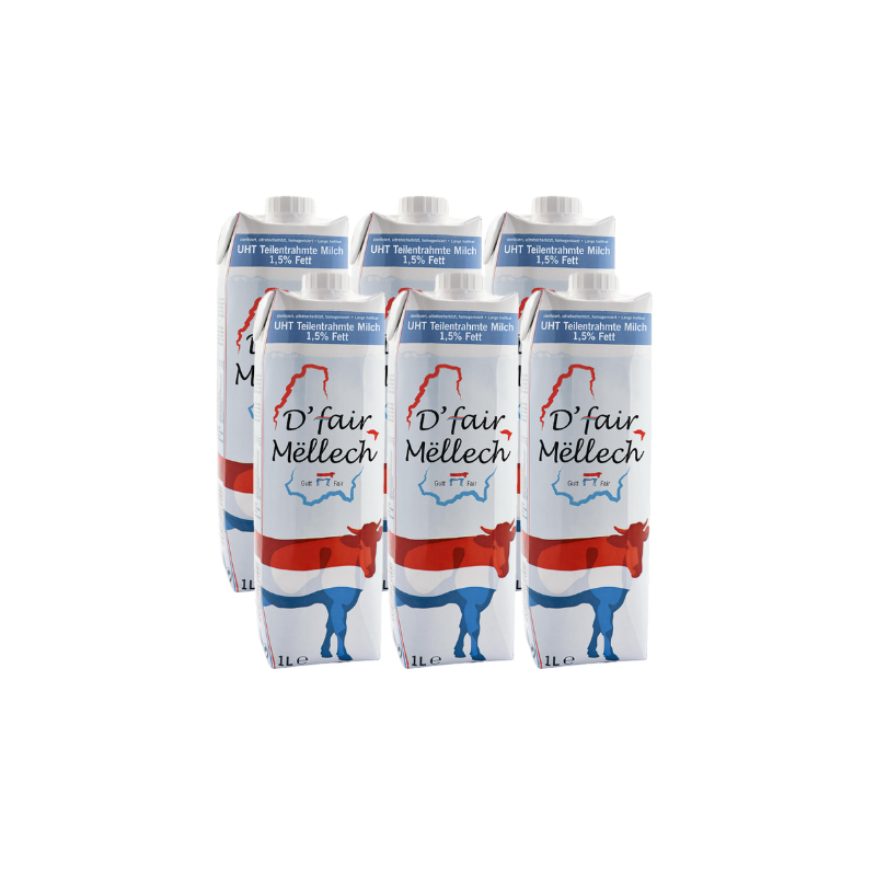 Lait Demi-Ecrémé 1.5%MG 6x1l