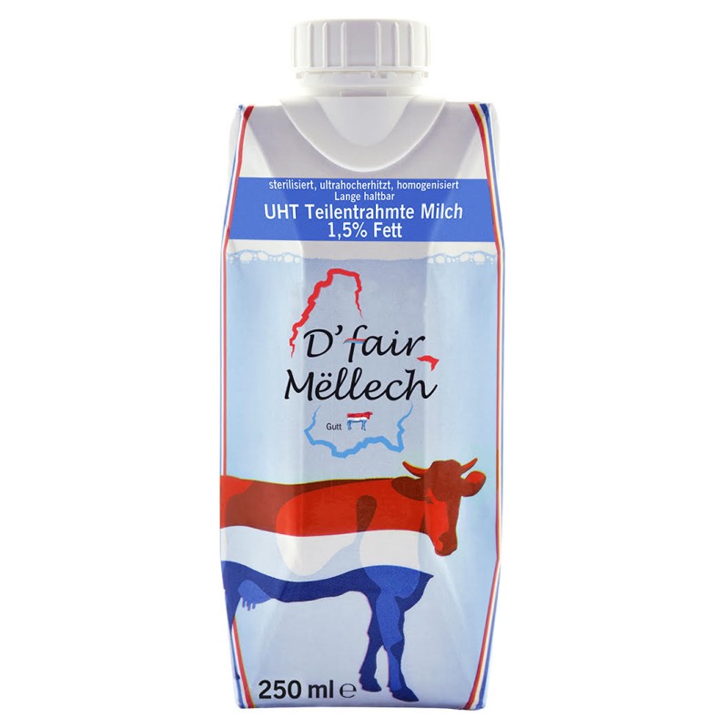 Lait demi-écrémé 1.5%MG 25cl