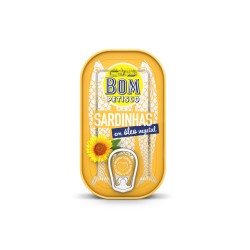 Sardines à l'huile végétale 120g