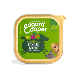 Pâté agneau boeuf et légumes pour chiens adultes 100g