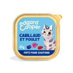 Poulet et Cabillaud pour Chatons 85g