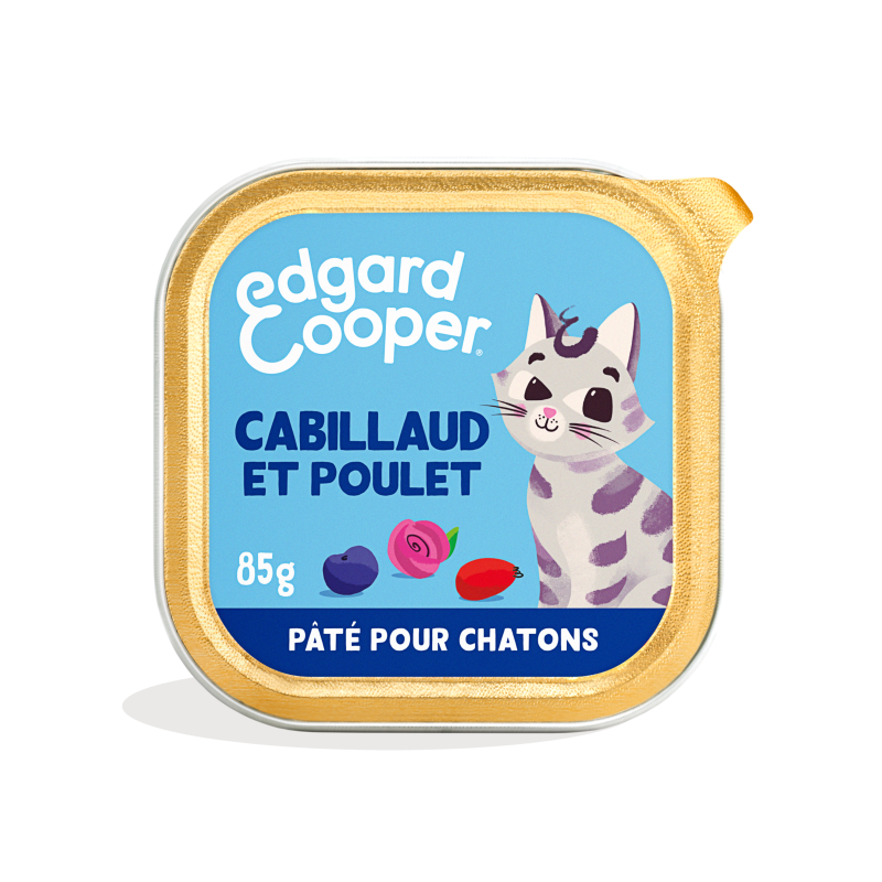 Poulet et Cabillaud pour Chatons 85g