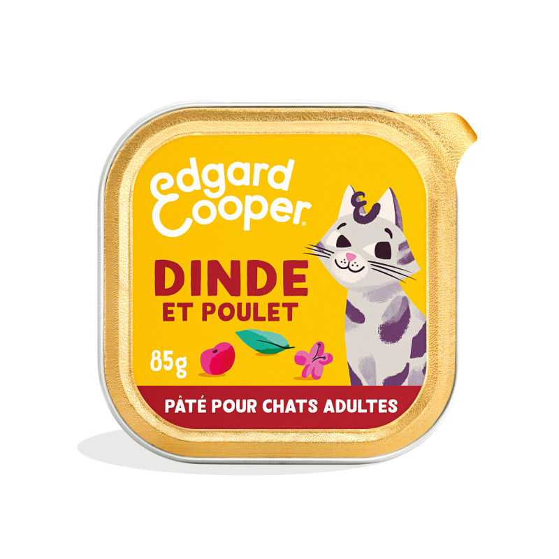 Pâtée à la Dinde et Poulet pour Chat Adulte 85g