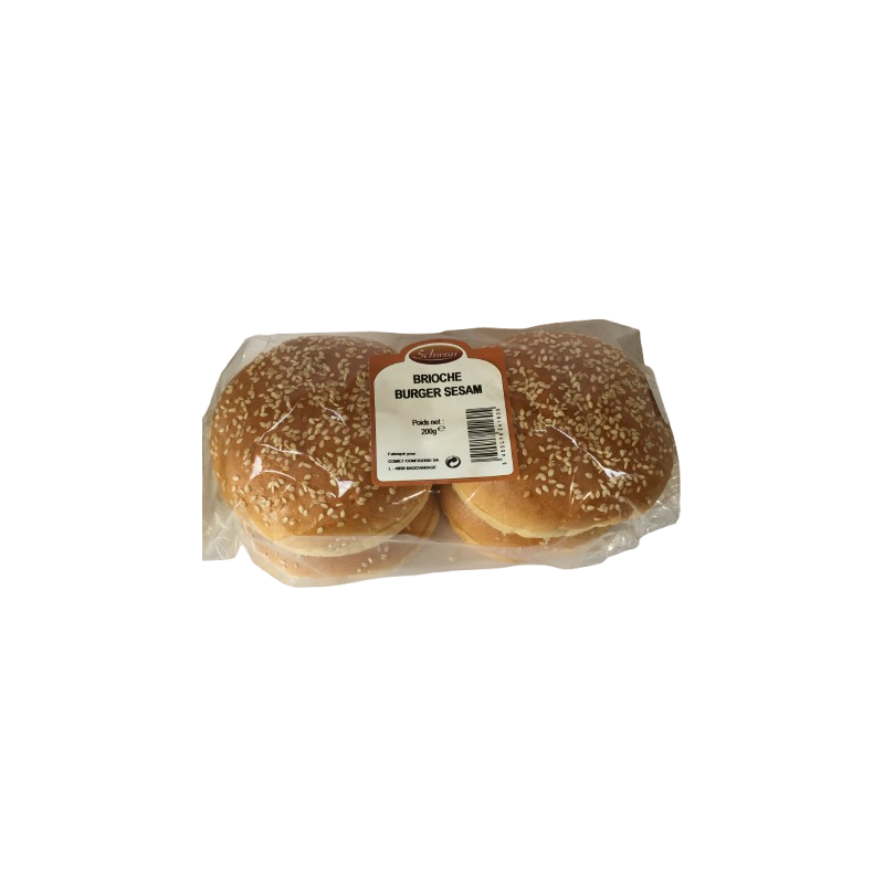 Pain Burger Brioché Sésame x4 200g