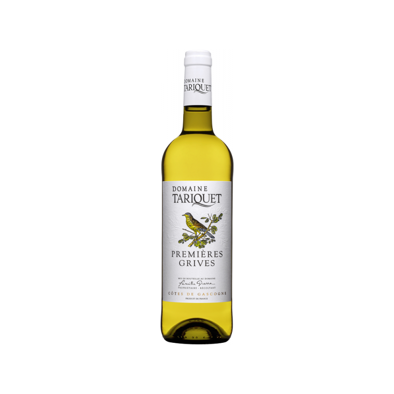 Vin blanc IGP Côtes de Gascogne Premières Grives Domaine Tariquet 11% 75cl