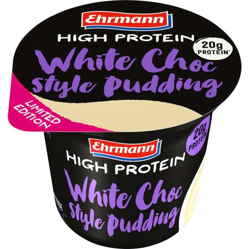 High protein pudding chocolat blanc 200g