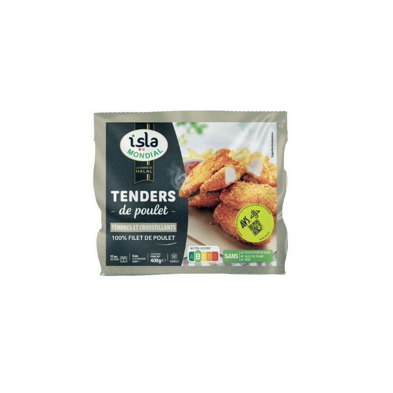 Tenders de poulet 100% poulet halal 400g