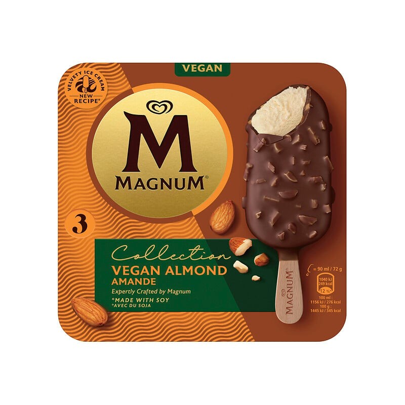 Glace amande vegan x3 216g