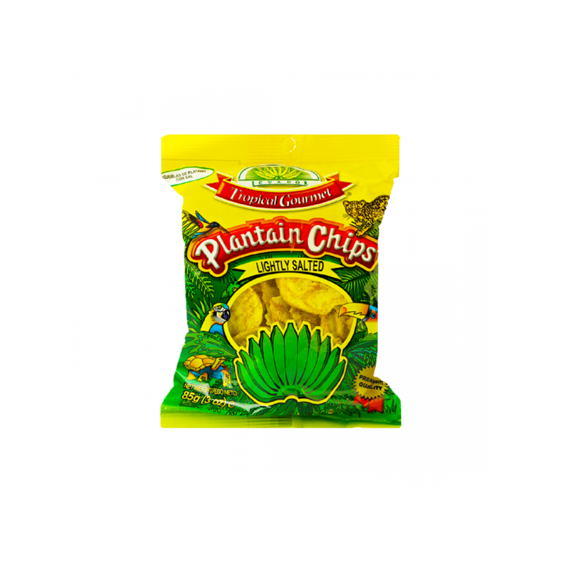 Chips de plantain légèrement salées 85g