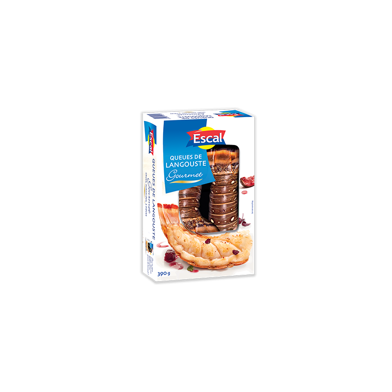 Queues de langouste crues x2 390g