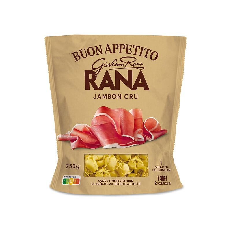 Pâtes fraîches au jambon cru 250g
