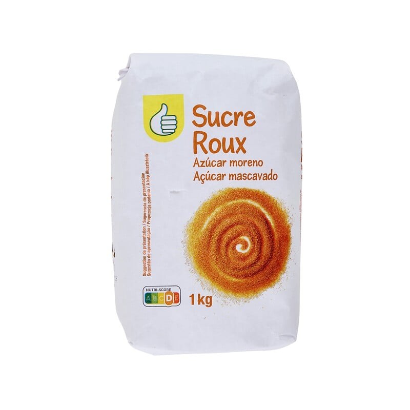 Sucre roux pure canne en poudre sachet 1kg