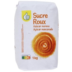 Sucre roux pure canne en poudre sachet 1kg