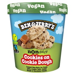 Pot de crème glacée aux cookies et pâte à cookie vegan 414g