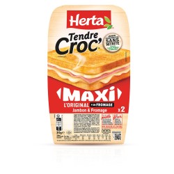 Croque monsieur maxi jambon & fromage l'original x2 310g