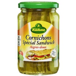 Cornichons spécial sandwich aigres-doux sans conservateur sans sulfite 185g