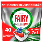 Tablettes lave-vaisselle platinum plus 7en1 anti-terne x40