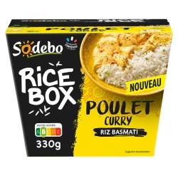 Ricebox poulet curry riz basmati 330g