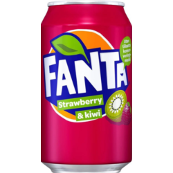 Boisson gazeuse saveur kiwi et fraise