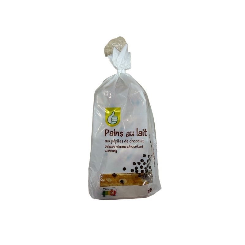 Pains au lait aux pépites de chocolat x8 280g